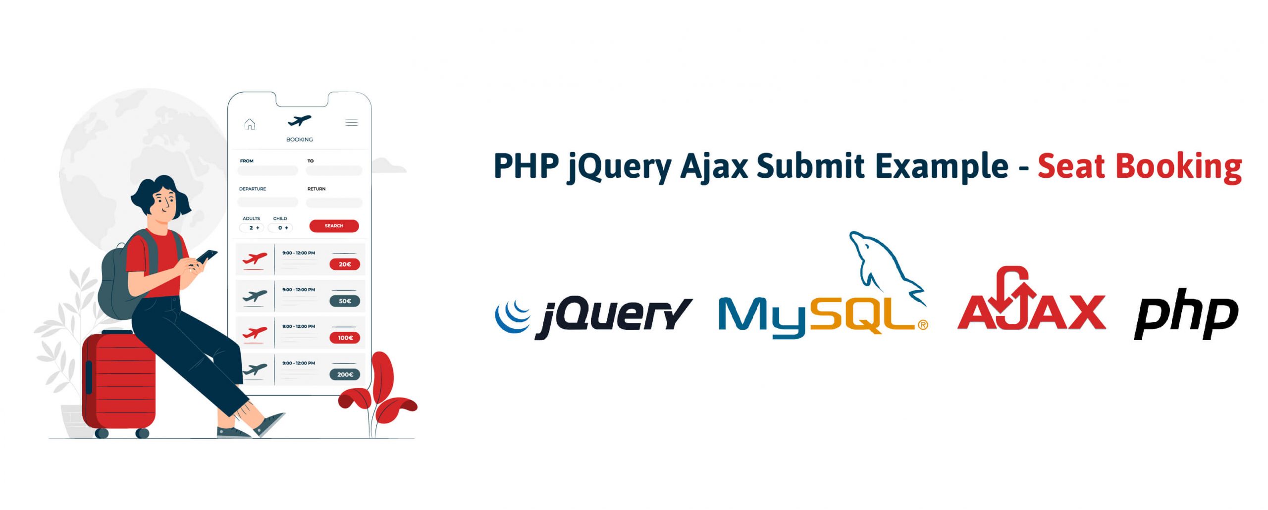 PHP jQuery Ajax Form Submit Example - Seat Booking